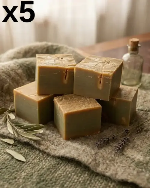 Savon noir en barre - Boîte kraft